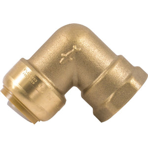 SharkBite® U314LF Lead-Free Brass Push-to-Connect Female Elbow - 3/4" x 3/4" FPT