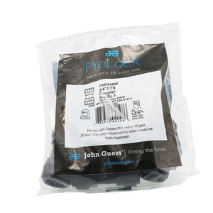John Guest ProLock Black Coupler - 3/4 CTS