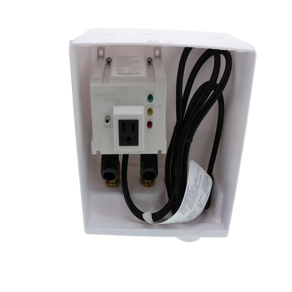 Watts A2CWB-0004649 IntelliFlow Wall Box Washing Machine Water Shut-Off Valve