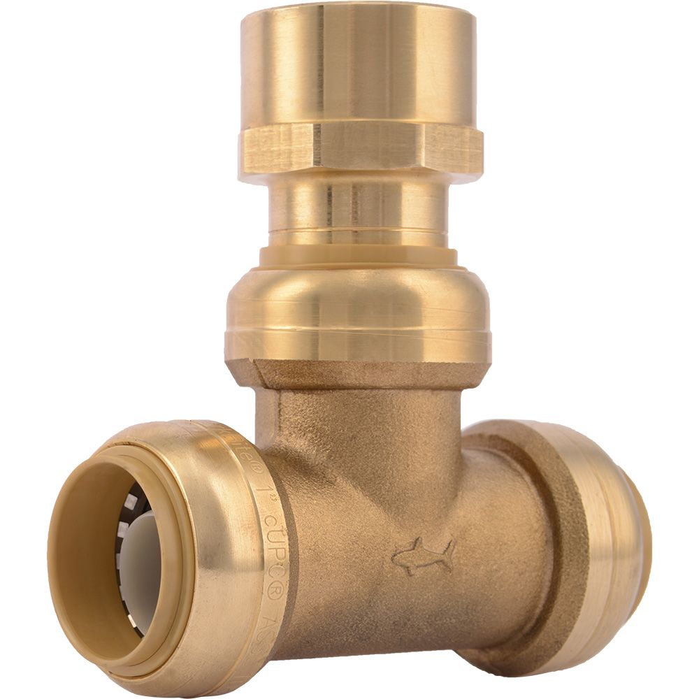 SharkBite® U464LF Lead-Free Brass Push-to-Connect Female Center Tee - 1" x 1" x 1" FPT,New Products : American Fashion Style Bags On Sale
