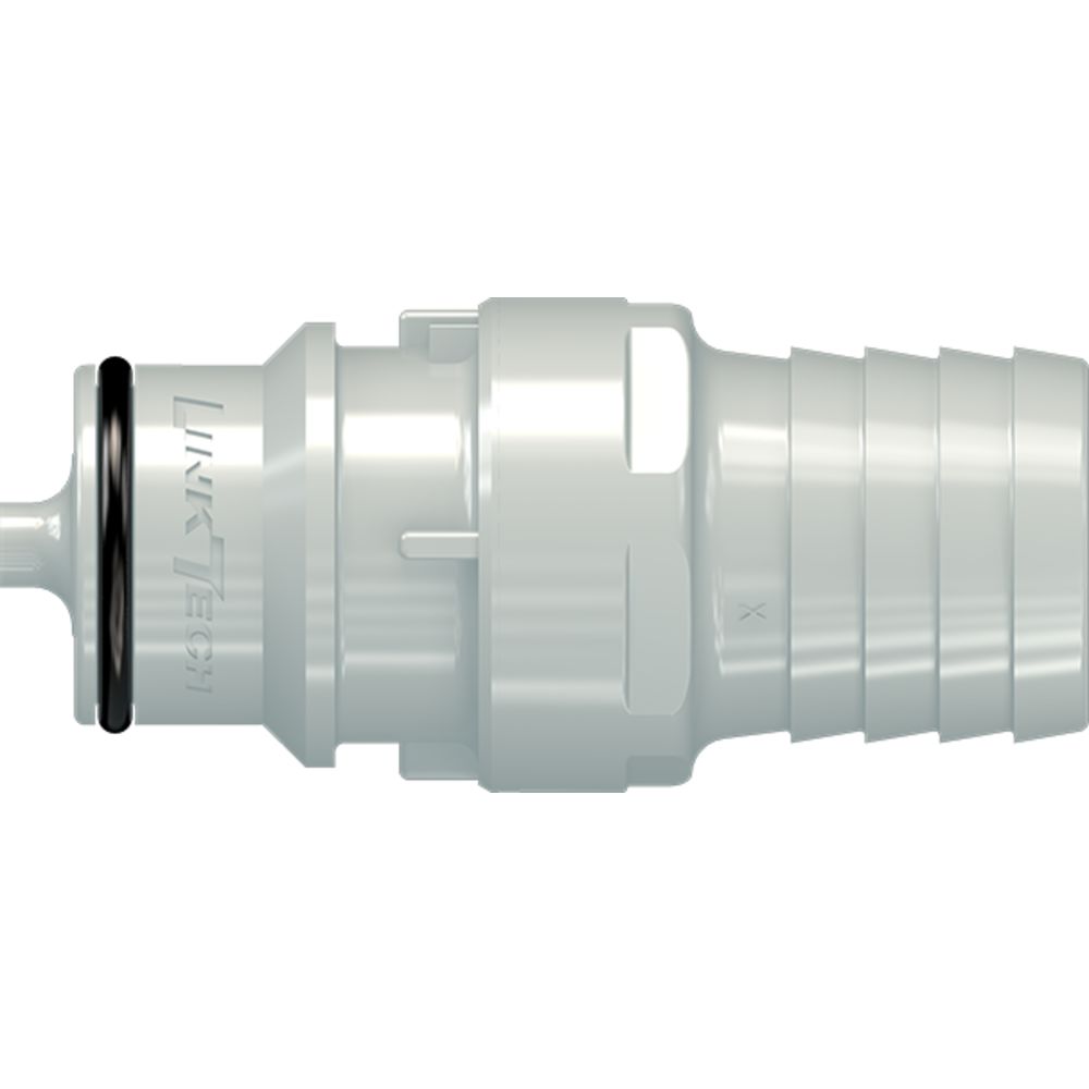 LinkTech 60PP Series Straight Male, Valved 3/4" HB, Polypropylene, EPDM