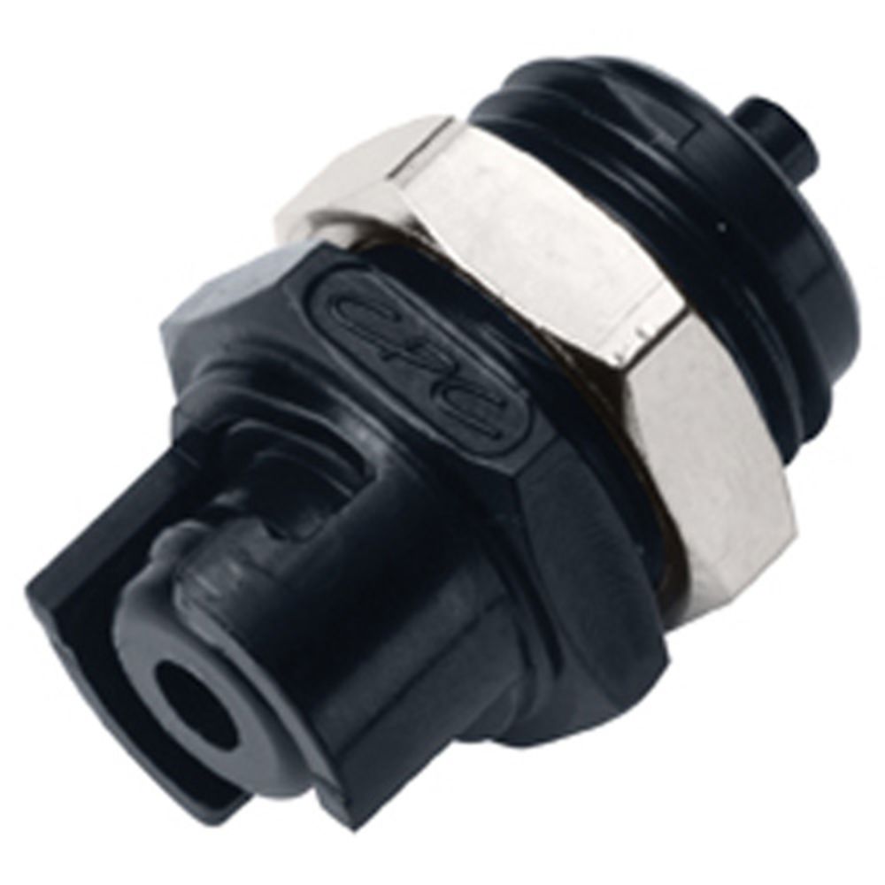 SMMPMM3BLK Non-Valved Panel Mount Coupling Insert 3MM Hose Barb