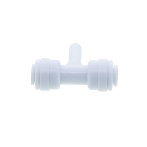 Branch Stem Tee - 3/8 QC x3/8 QC x 3/8 Stem; White