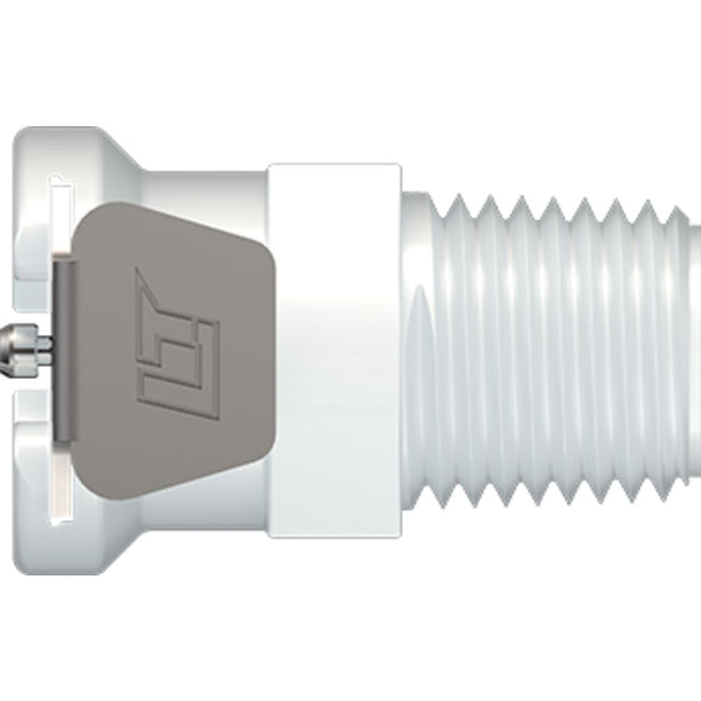 LinkTech 40AC Series Male Thread Female, Non-valved, 1/4" MNPT, Natural Acetal
