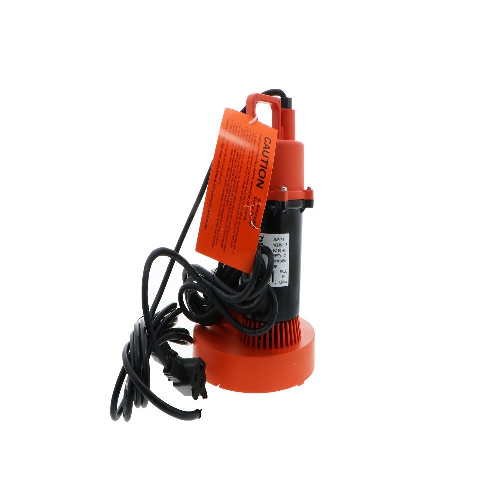 Titan Basement Submersible Sump Pump 1/3 HP - Vertical Float