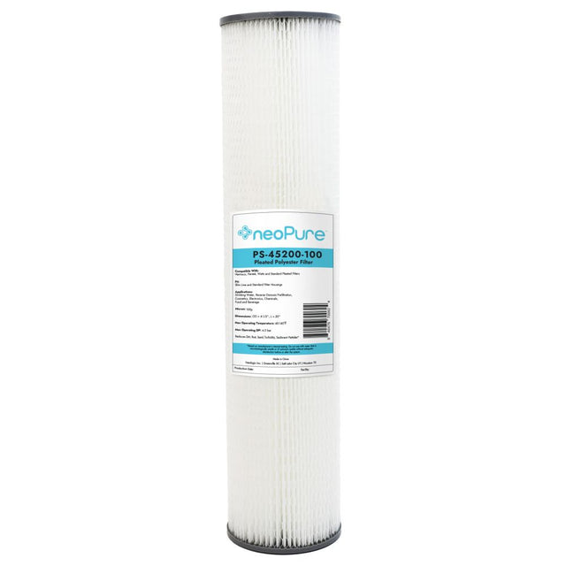 Neo-Pure PS-45200-100 20" BB High Efficiency Pleated Filter 100 micron