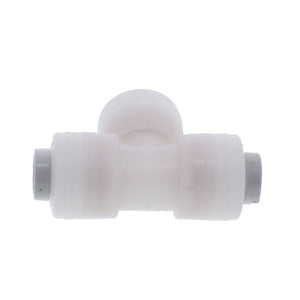 Kynar PVDF Male Run Swivel Tee - 1/4 x 1/8 NPTF