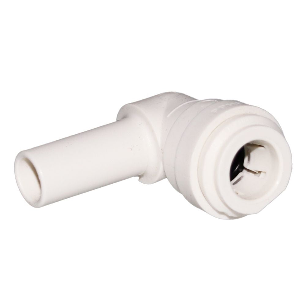 John Guest Stem Elbow Connector Polypro - 1/2 Stem x 1/2