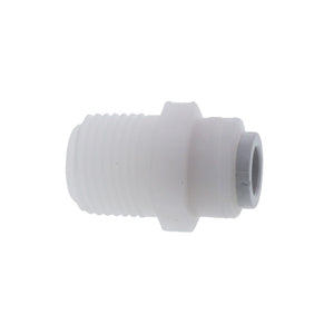 Kynar PVDF Male Connector - 3/8 x 1/2 NPTF