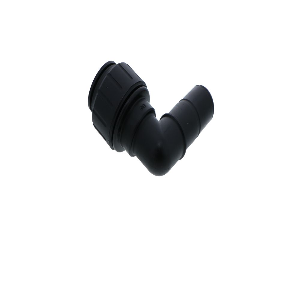 John Guest Black Plug-In Elbow - 1 CTS x 1 Stem