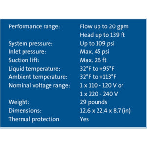 Grundfos MQ3-45 [115V] 1 HP Pressure Booster Pump - 96860195