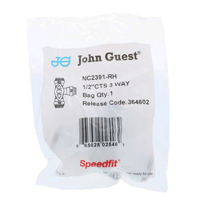John Guest 3-Way Bypass Valve - 1/2 CTS x 3-Way Bypass Right Hand