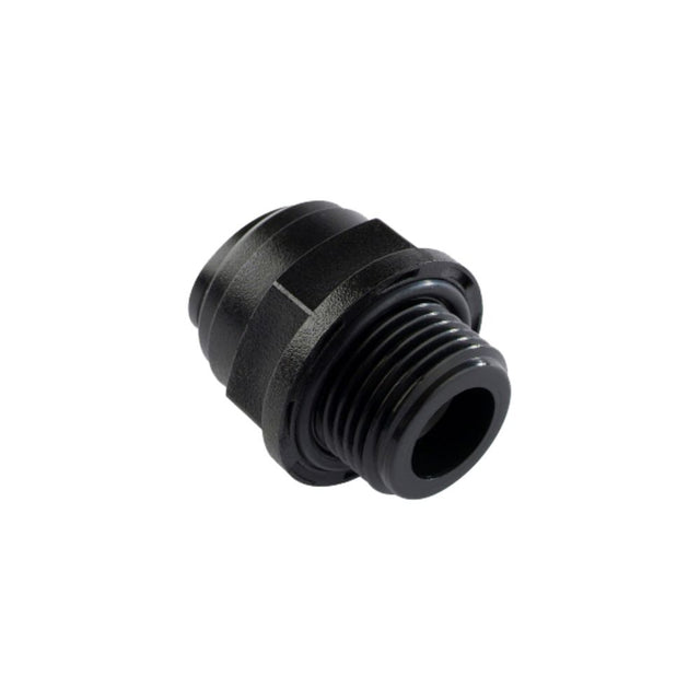 NeoFit - Acetal Black Male Connector- 8mm tube OD x 1/8"BSP[P]