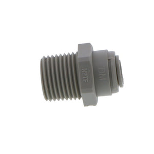 DMfit Straight MNPT Male - 3/8 Push-In x 1/2 MNPT