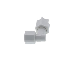 JACO 45-4-2-P-PG Polypropylene Female Elbow 1/4 OD Tube x 1/8 FPT