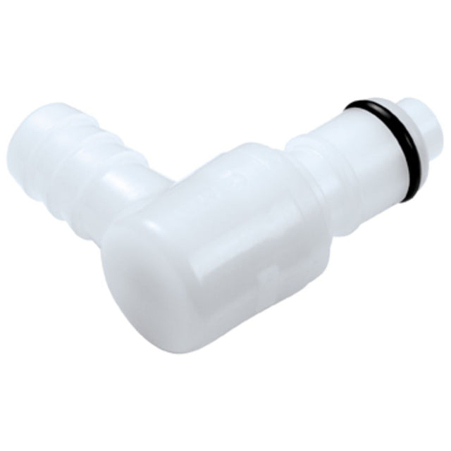 3/8 Hose Barb Valved Elbow  Acetal [POM] Coupling Insert EPDM Seal