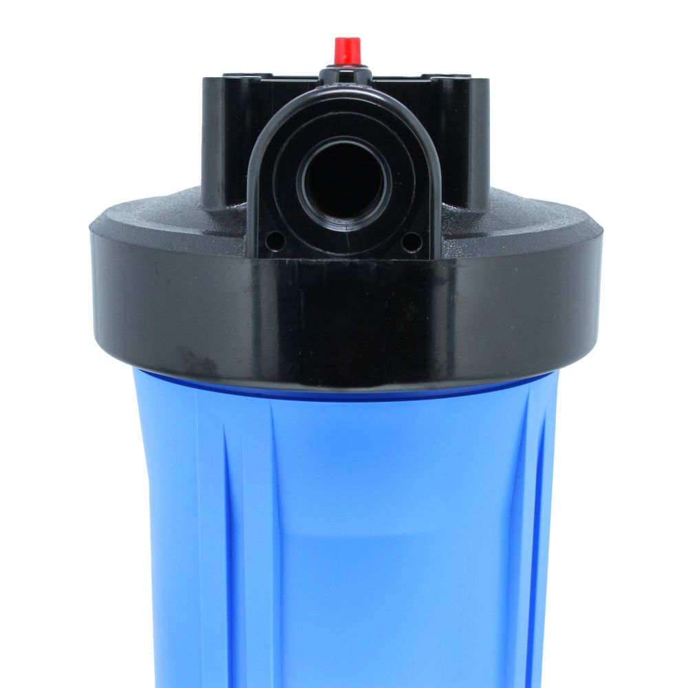 10" Neo-Pure Big Flow Filter Housing Blue Sump/Black Cap 1" with Pressure Relief