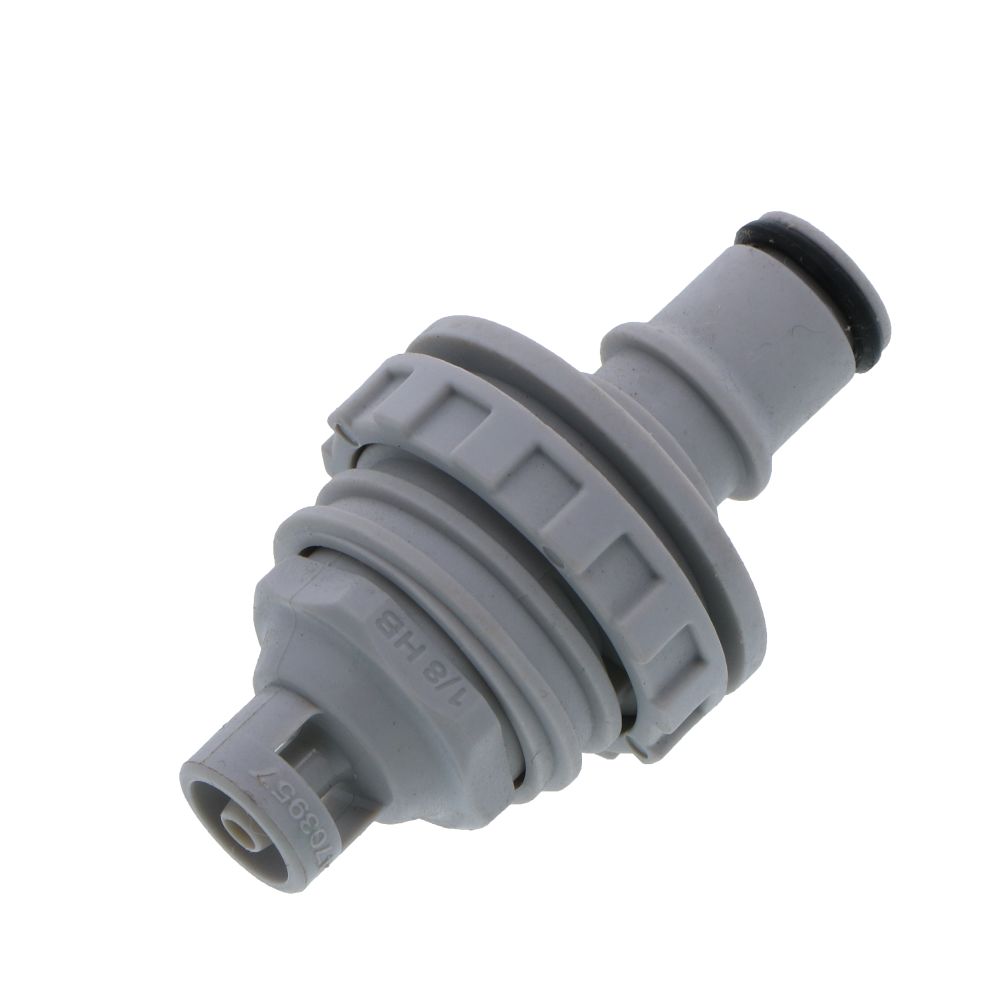 NS4D42002 Valved Panel Mount Hose Barb Coupling Insert 1/8 ID Barb