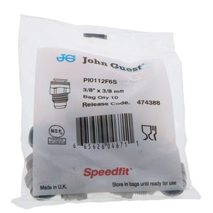 John Guest Male Connector Flare - 3/8 x 3/8 Flare