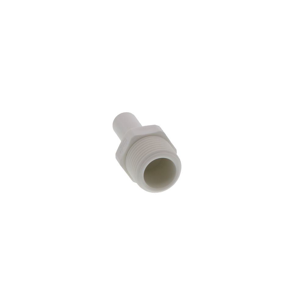 John Guest Stem Adapter Polypro  - 3/8 x 3/8 NPTF