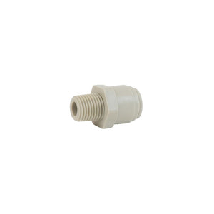 NeoFit - Acetal Gray Male Connector- 3/8"tube x 1/4"NPTF