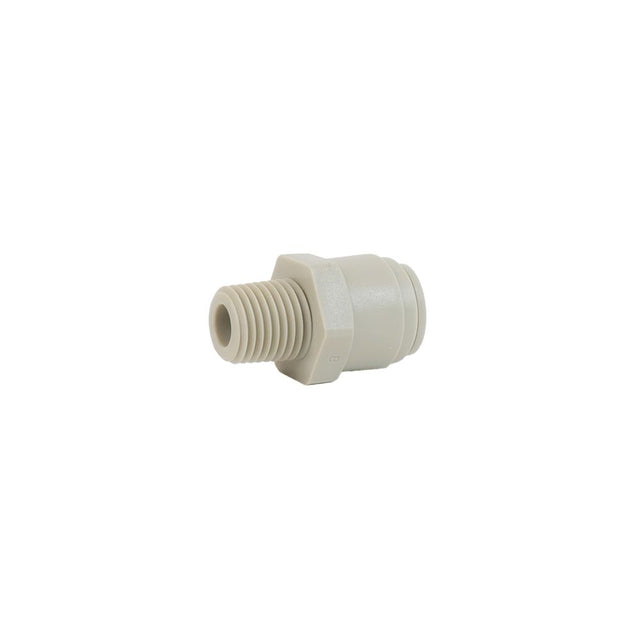NeoFit - Acetal Gray Male Connector- 3/8"tube x 1/4"NPTF