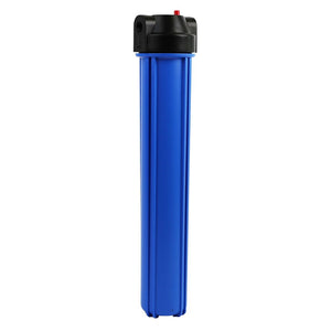 20" Neo-Pure SlimLine Filter Housing Blue Sump/Black Cap 1/2" w/ Pressure Relief