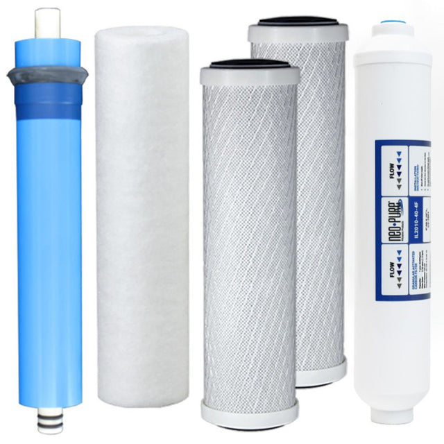 Watts FMR05-MT-AG RO System Replacement Water Filter Kit Compatible with Goldline and Valueline RO System