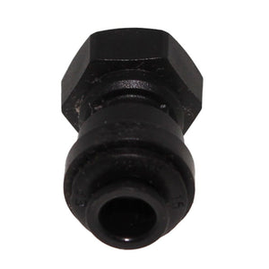 John Guest Female Adapter NPTF Black Polypropylene - 1/4 x 1/8 NPTF