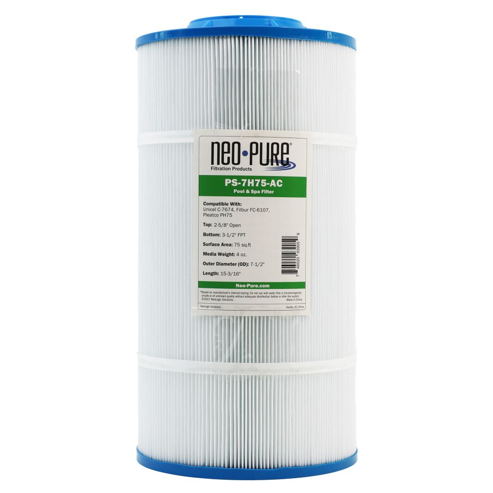 Neo-Pure PS-7H75-AC Pool and Spa Filter 7-1/2" x 15-3/16",New Products : American Fashion Style Bags On Sale