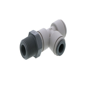 John Guest Swivel Male Run Tee NPTF - 5/16 x 3/8  NPTF