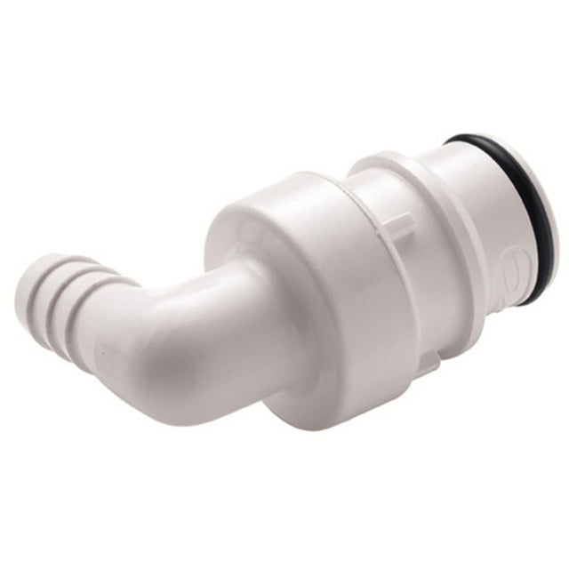 81300 NSF Valved Elbow Hose Barb Coupling Insert 1/2 ID Barb