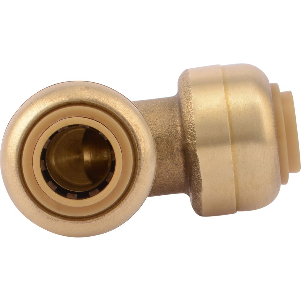 SharkBite® U244LF Lead-Free Brass Push-to-Connect 90-Degree Elbow - 1/4" x 1/4"