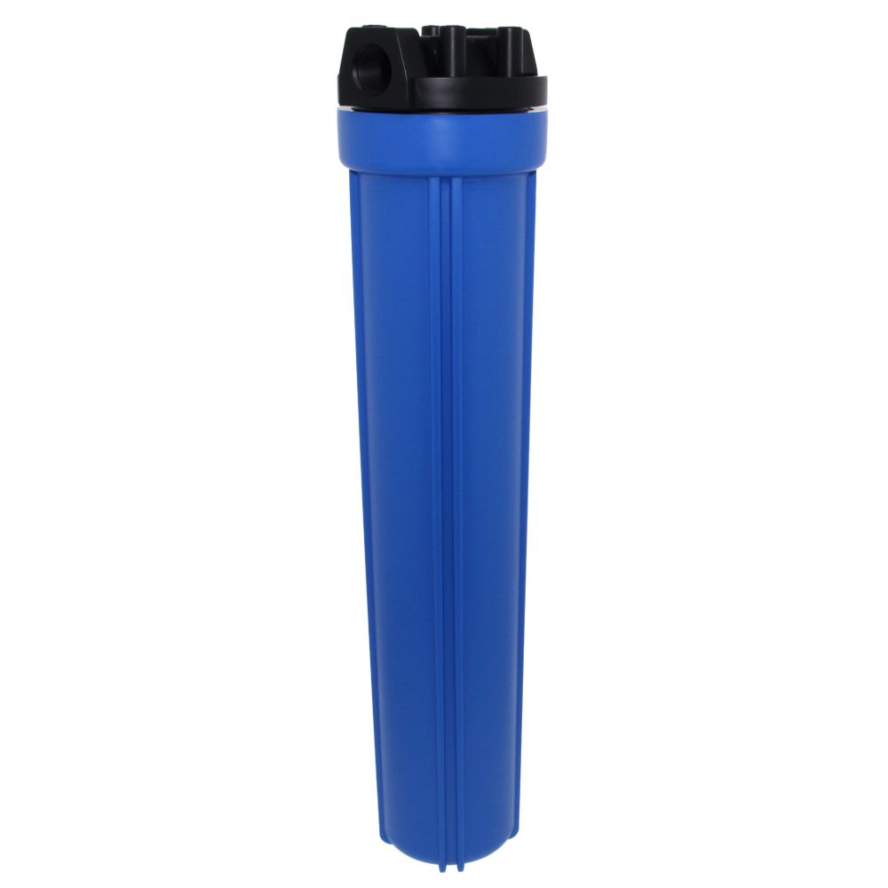 20" Neo-Pure Standard Water Filter Housing Black/Blue without Pressure Relief - 3/4" FPT