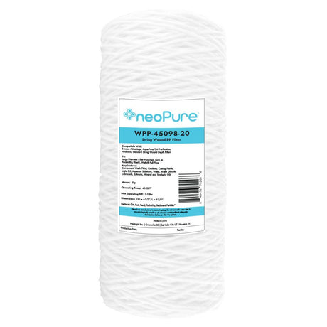 Neo-Pure WPP-45098-20 10" Surfactant Free  BB String Wound Filter 20 Micron