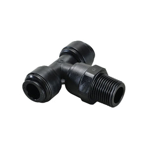 NeoFit - Acetal Black Swivel Tee 1/2" x 1/2" NPTF Branch