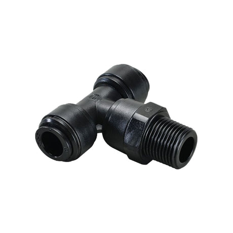 NeoFit - Acetal Black Swivel Tee 10mm x 1/2" BSPT