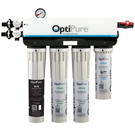 Optipure QT2+MP; triple 15" [dual parallel] dual outlet for bev & ice with prefilter [prev PN: 160-52040]