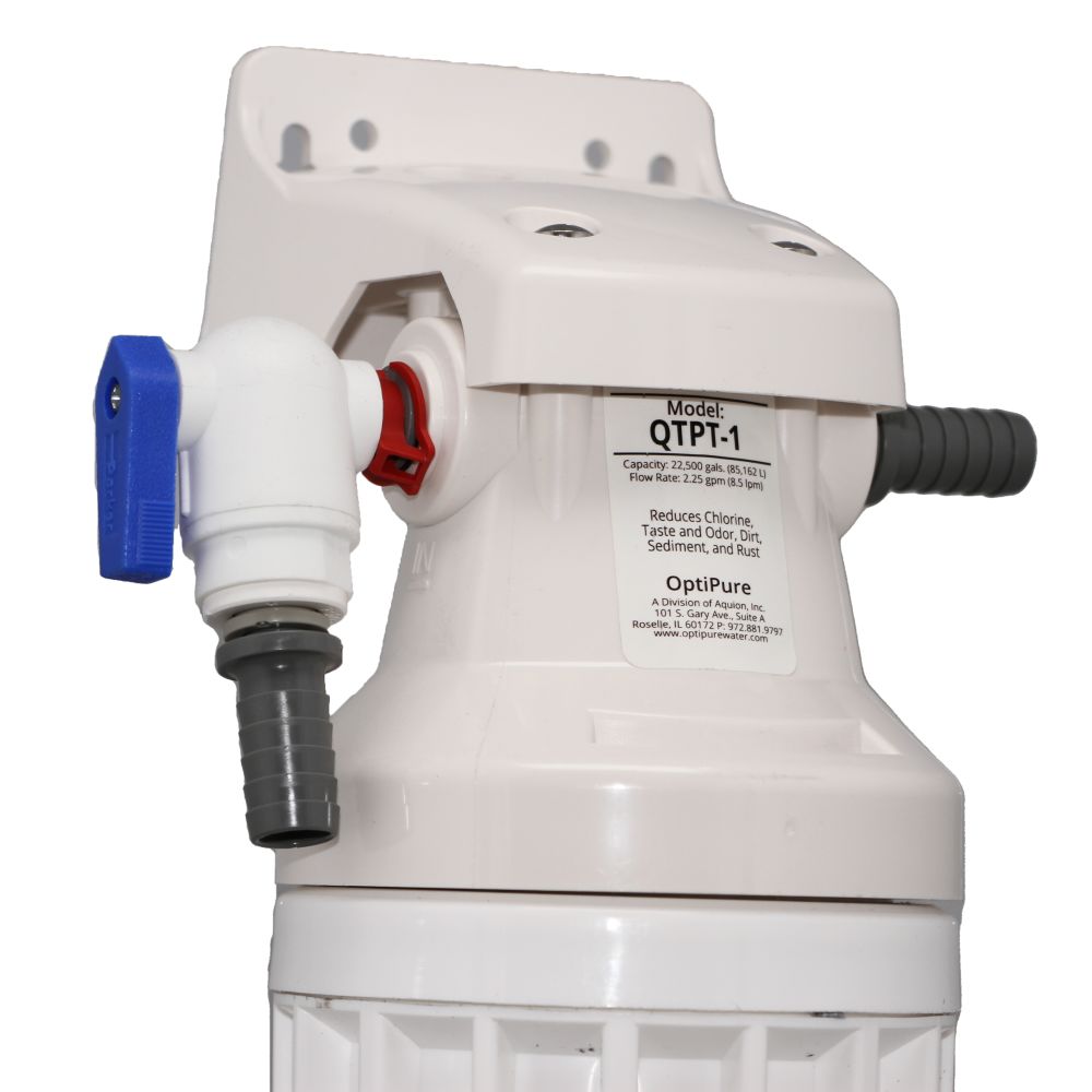 Optipure QTPT-1; Final RO Post-Treatment Assembly w1/2" hose barb or 3/8 PC inlet/outlet