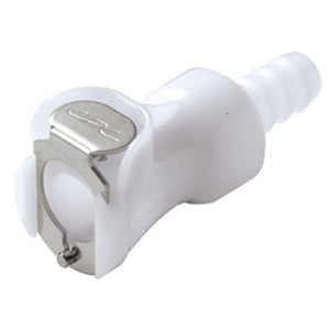 PLCD17005V Valved In-Line Hose Barb Coupling Body 5/16 ID Barb Viton O-ring