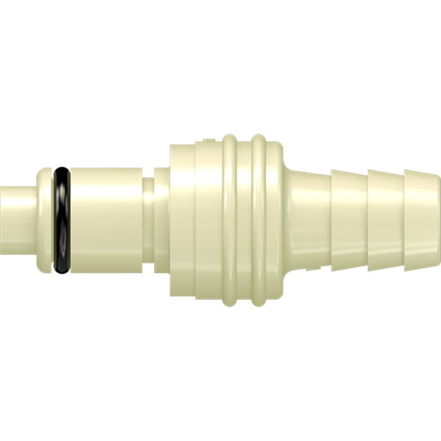 LinkTech 40PP Series Straight Male, Valved, 3/8" HB, Molded Almond Color, Polypropylene, EPDM