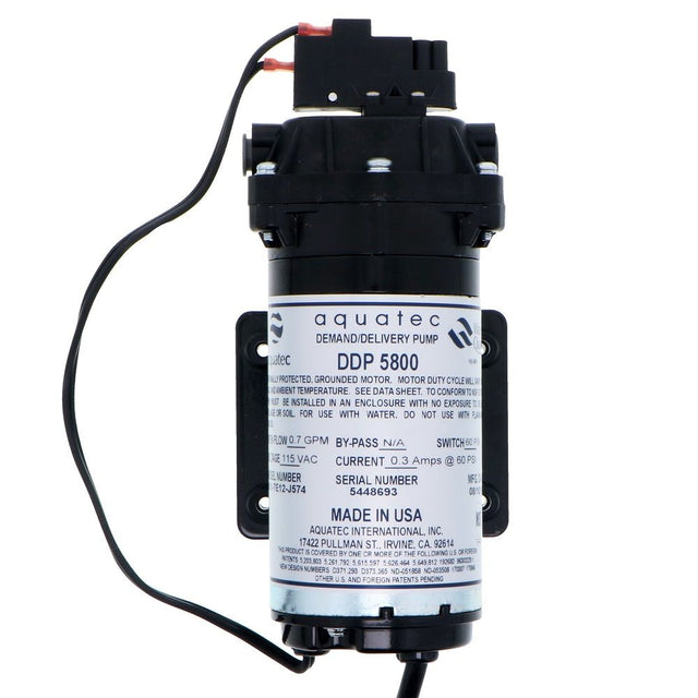 Aquatec 5851-7E12-J574-KIT Pump and Fittings .7 GPM, 3/8"JG, 115V