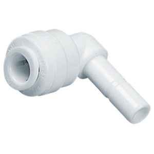 NeoFit - Acetal True White Stem Elbow- 1/2"tube OD x 1/2"stem