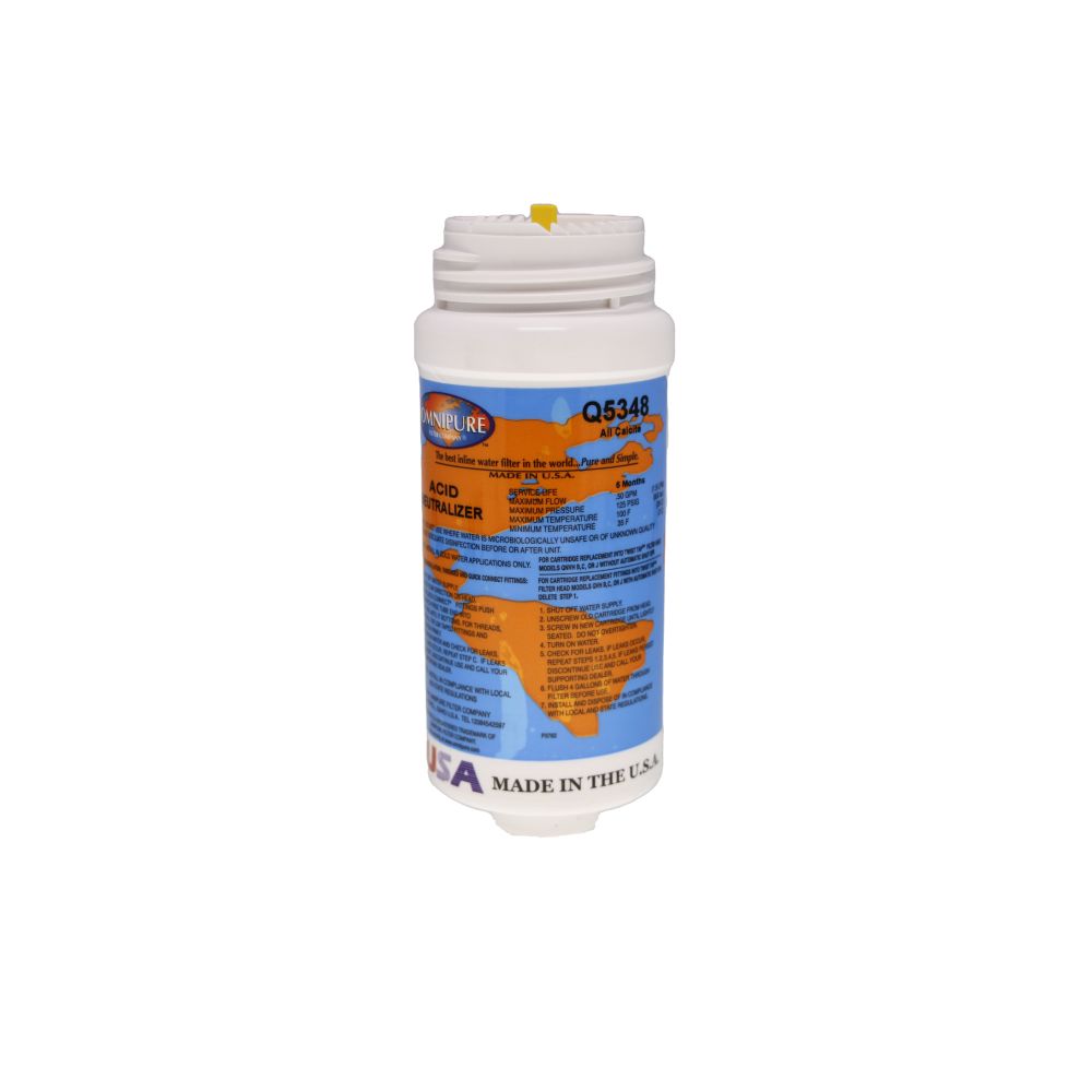 Omnipure Q5348 6" Calcite Filter for pH/TDS Balance