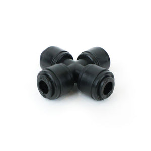 NeoFit - Acetal Black Union Cross 1/4" tube