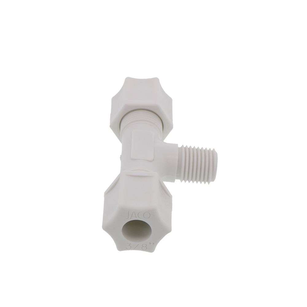 JACO 60-6-4-P-O Polypropylene Male Branch Tee 3/8 OD Tube x 1/4 MPT