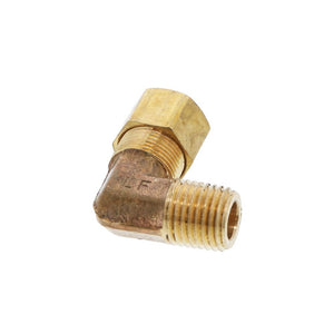 Brass Compression Male Elbow 3/8 Compression x 1/4 MPT