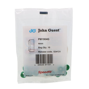 John Guest Collet Cover - 4mm, 5/32 OD Green