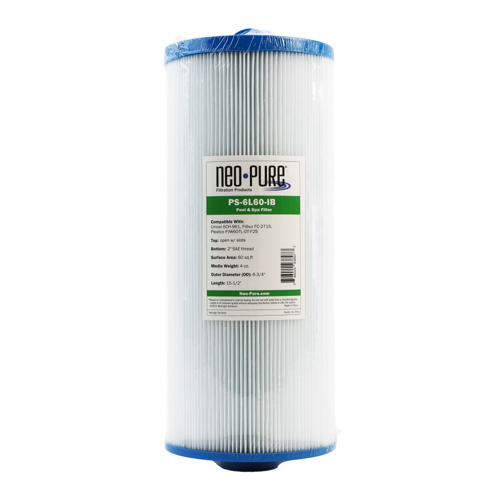 Neo-Pure PS-6L60-IB Pool and Spa Filter 6-3/4" x 15-1/2"