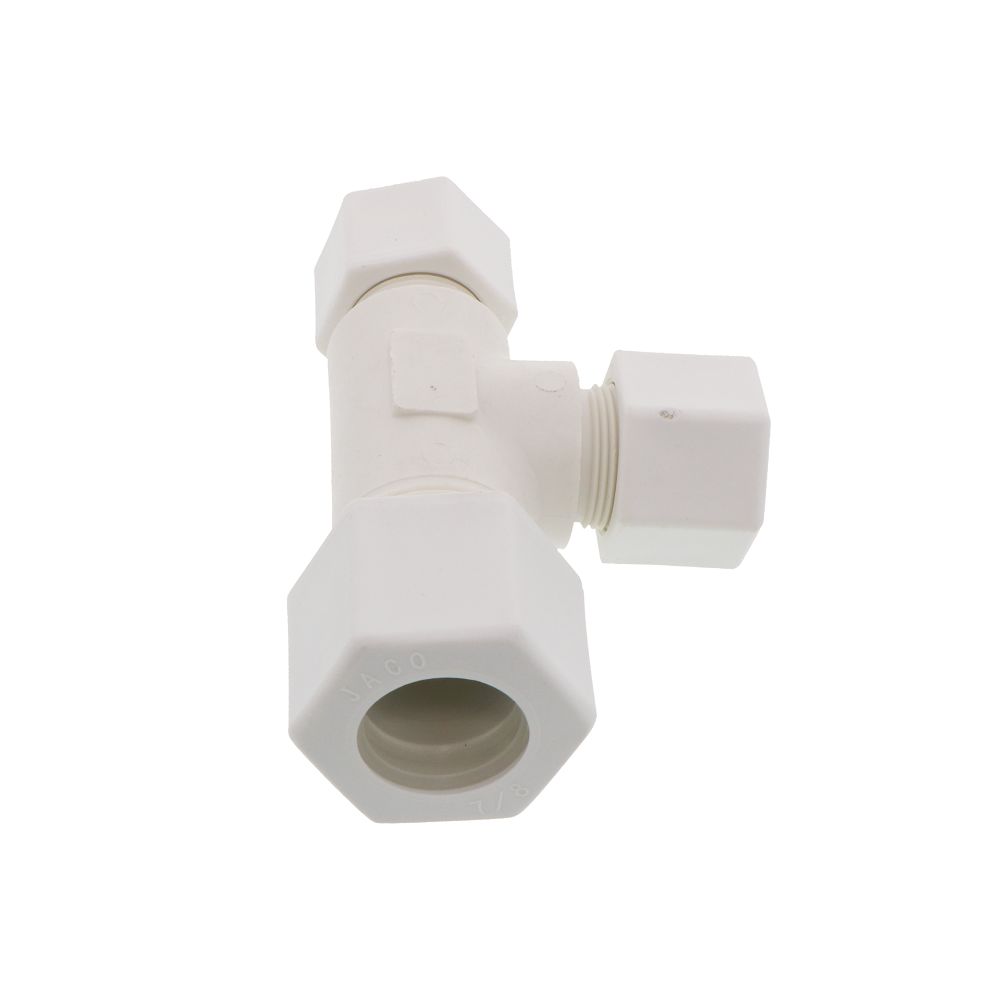 JACO 70-14-10-P-PG Polypropylene Union Tee 7/8 OD Tube x 7/8 OD Tube x 5/8 OD Tube